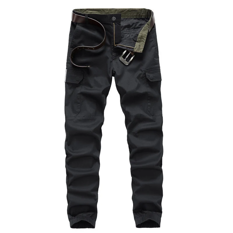 Herren Cargo-Joggerhose mit Gummbündchen, Knieeinsatz und Mehrfach-Taschen Nord Taschen