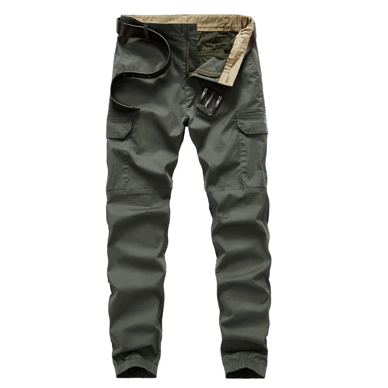 Herren Cargo-Joggerhose mit Gummbündchen, Knieeinsatz und Mehrfach-Taschen Nord Taschen