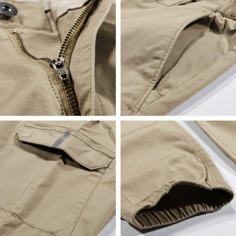 Herren Cargo-Joggerhose mit elastischem Saum, verstärkten Knien und Multifachtaschen Nord Taschen