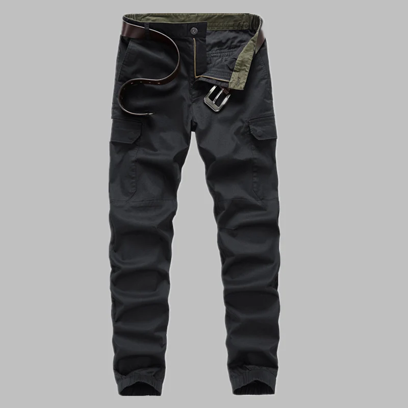 Herren Cargo-Joggerhose mit elastischem Beinbund, Knieeinsatz und Multifunktions-Taschen Nord Taschen