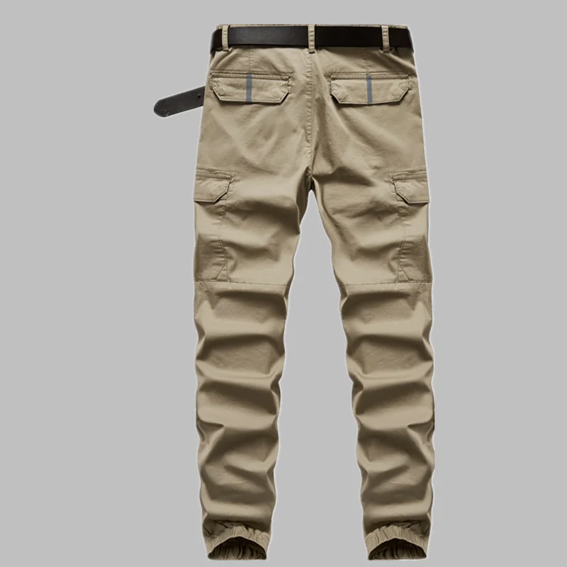 Herren Cargo-Joggerhose mit elastischem Beinbund, Knieeinsatz und Multifunktions-Taschen Nord Taschen