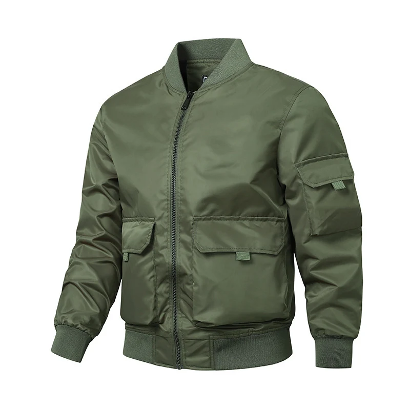Herren Bomberjacke im Utility‑Style mit windabweisender Shell, Mehrfachtaschen und Rippbündchen Nord Taschen
