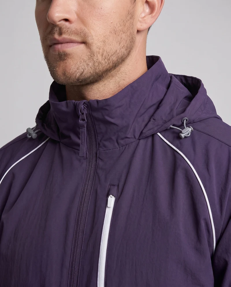 Herren ultraleichte UV-Schutz-Kapuzen-Übergangsjacke mit wasserabweisender, atmungsaktiver Membran & reflektierenden Details Nord Taschen