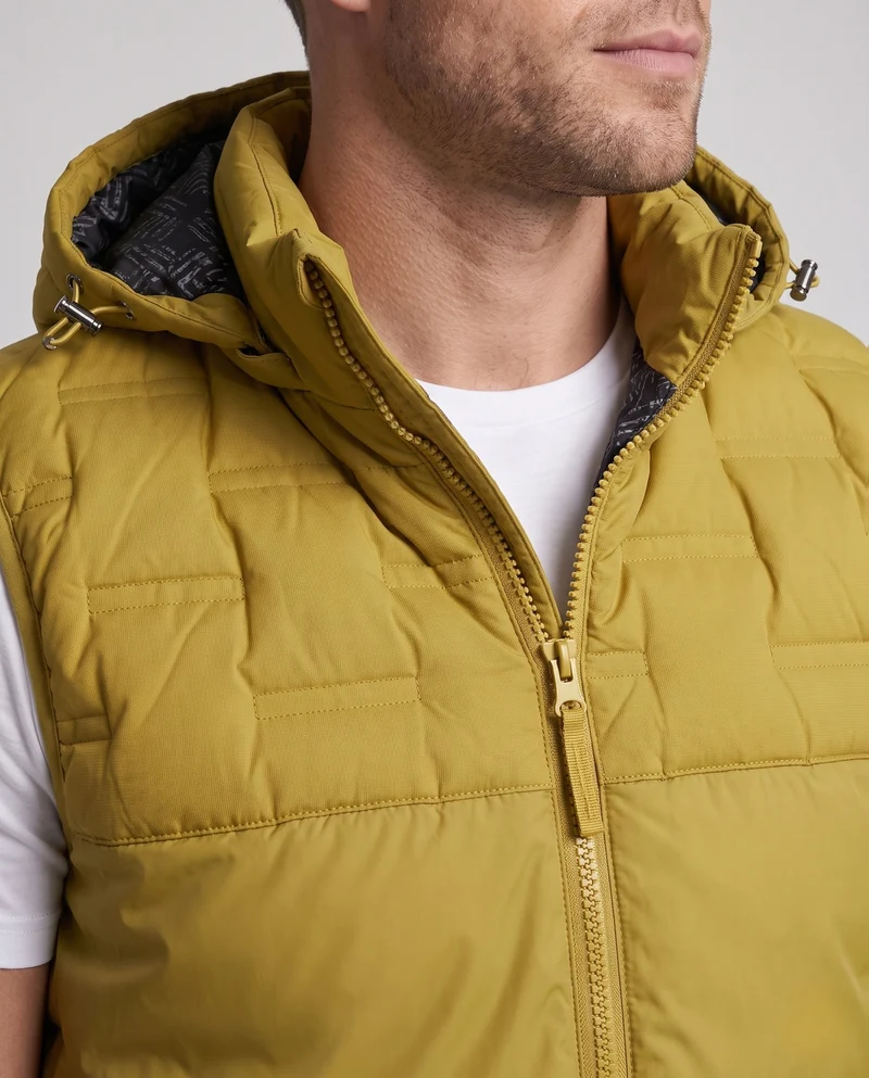 Herren Ultraleichte gesteppte Thermoweste mit Kapuze, Packfunktion & windabweisender Oberfläche Nord Taschen