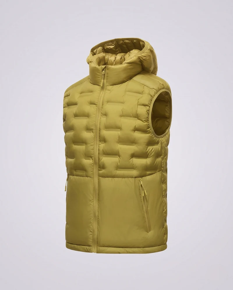 Herren Ultraleichte gesteppte Thermoweste mit Kapuze, Packfunktion & windabweisender Oberfläche Nord Taschen