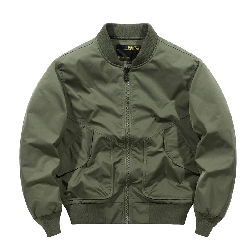 Herren Oversized Nylon‑Bomberjacke mit markanten Klappentaschen und Rippbündchen Nord Taschen
