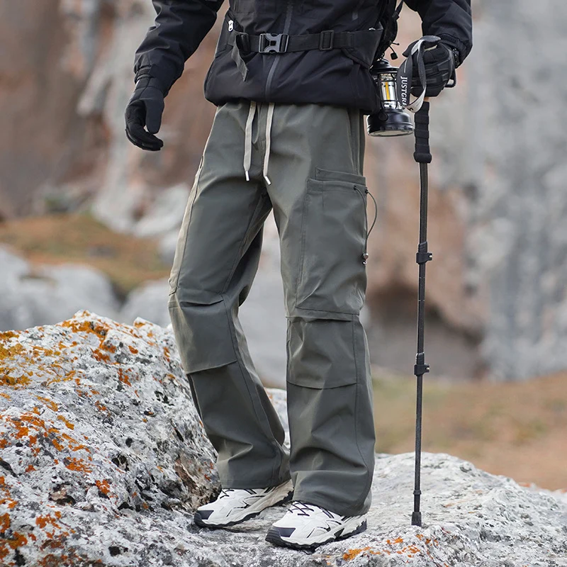 Herren Outdoor-Cargohose mit verstärkten Knien, wasserabweisend und atmungsaktiv Nord Taschen