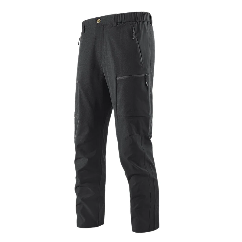 Herren Multifunktionale Cargo-Reisehose mit elastischem Bund, Reißverschlusstaschen und Knieverstärkung Nord Taschen