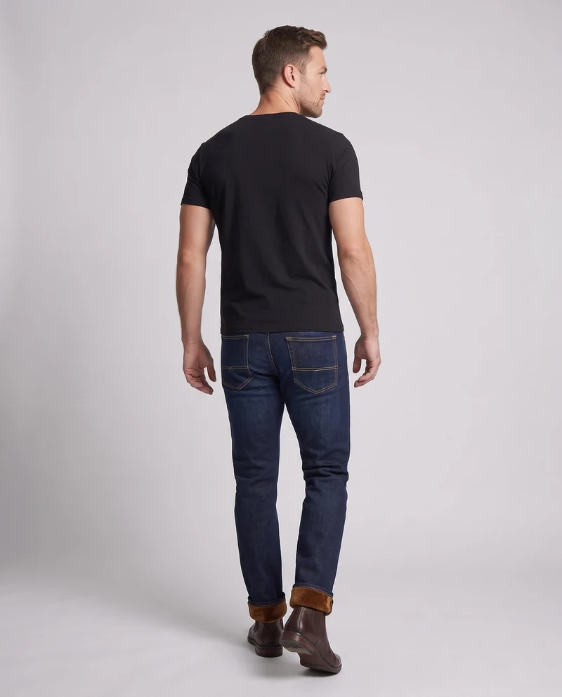 Herren Warme gefütterte Jeans Nord Taschen