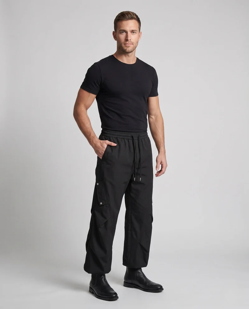 Herren Weitgeschnittene Cargo-Hose Nord Taschen