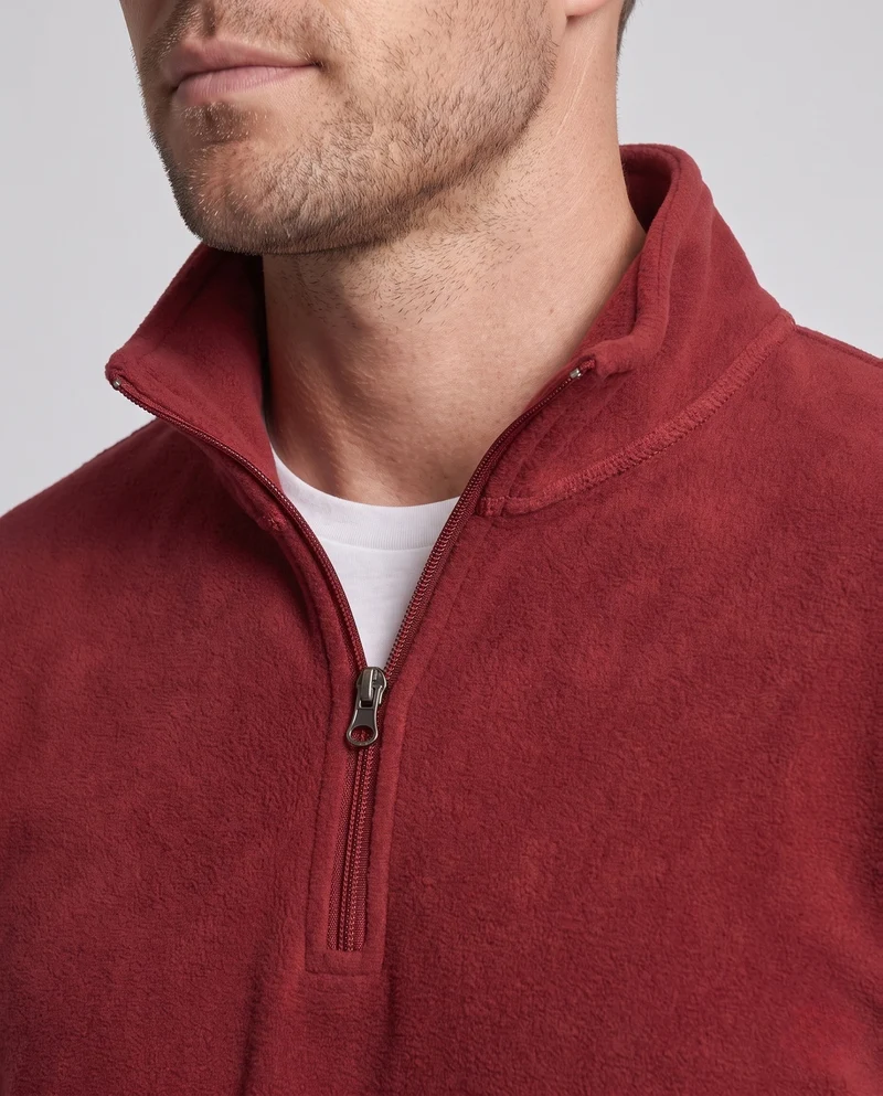 Herren Weiche Fleecejacke mit Stehkragen Nord Taschen