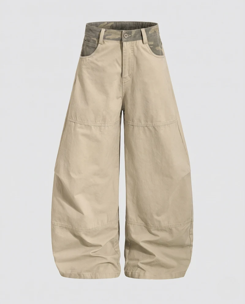 Damenmode Weite Cargo-Hose Nord Taschen
