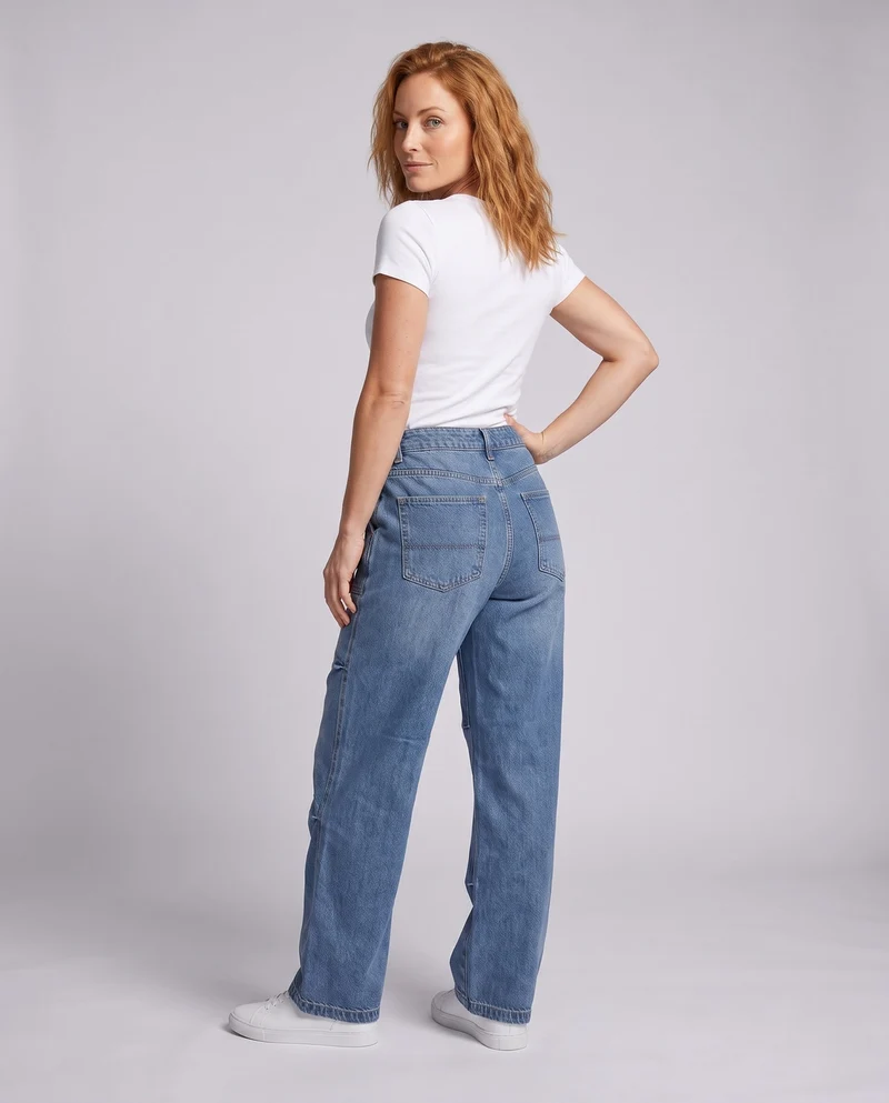 Frauenmode Weit geschnittene Jeans Nord Taschen