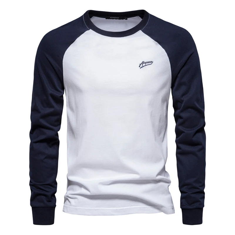 Herren Langarmshirt mit markantem Raglan-Design