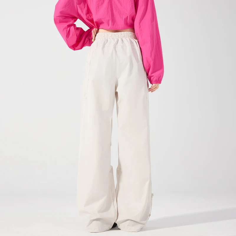 Damen Weite technische Cargo-Hose mit Kordelzugbund, verstellbarem Saum und Multifunktions-Taschen Nord Taschen