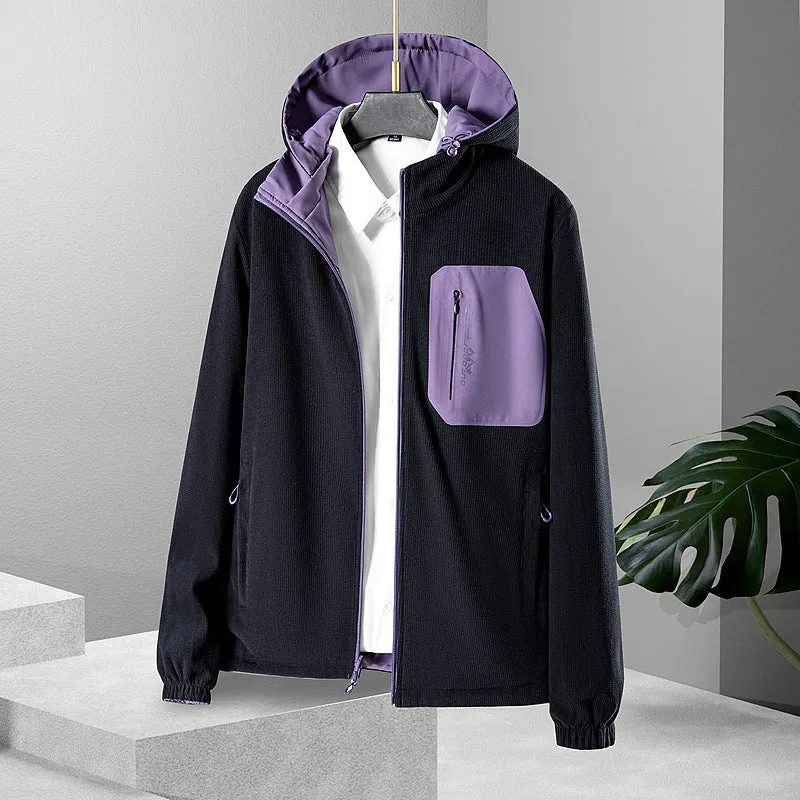 Damen Leichte wasserdichte Softshelljacke mit Kapuze und Brust-Reißverschlusstasche Nord Taschen