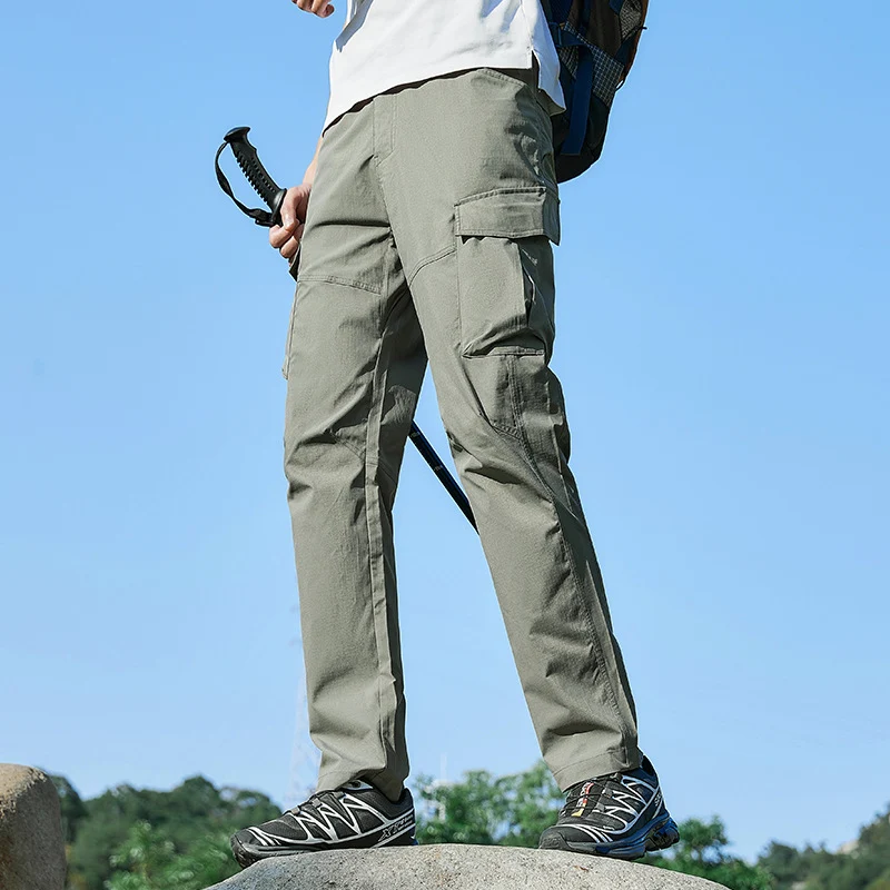 Herren Atmungsaktive Trekking-Cargohose mit Stretch und Mehrfachtaschen Nord Taschen