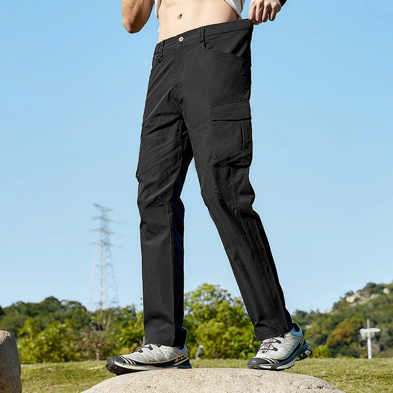 Herren Atmungsaktive Trekking-Cargohose mit Stretch und Mehrfachtaschen Nord Taschen
