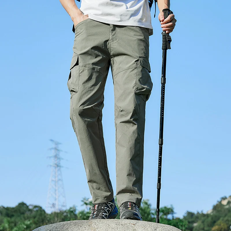 Herren Atmungsaktive Trekking-Cargohose mit Stretch und Mehrfachtaschen Nord Taschen