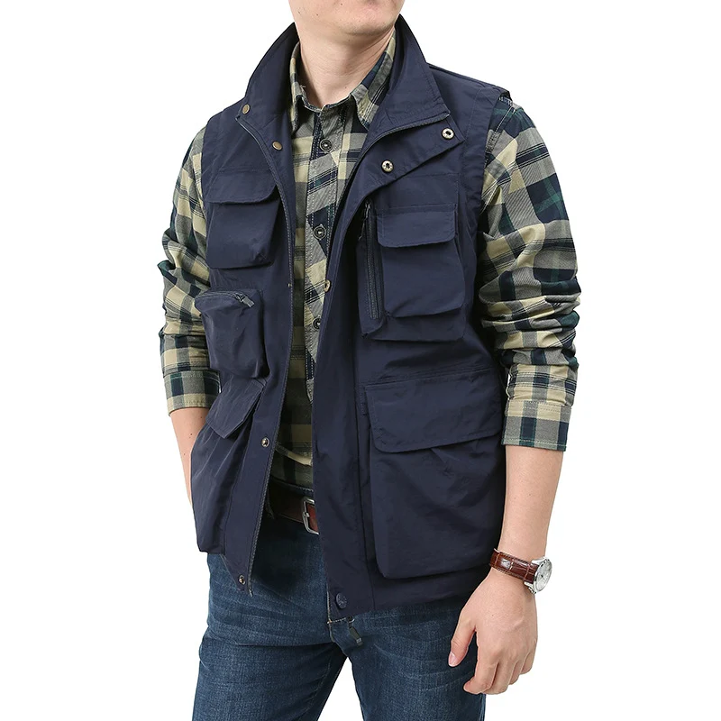 Herren Angler- und Fotoweste mit vielseitigen Taschen und praktischem Verschluss Nord Taschen