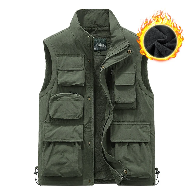 Herren Angler- und Fotoweste mit vielseitigen Taschen und praktischem Verschluss Nord Taschen