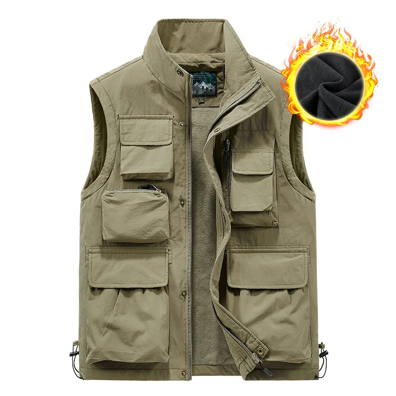 Herren Angler- und Fotoweste mit vielseitigen Taschen und praktischem Verschluss Nord Taschen