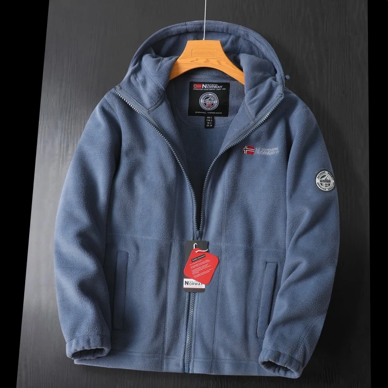 Damen Kapuzen-Teddyfleecejacke mit durchgehendem Reißverschluss, elastischen Bündchen und Eingrifftaschen Nord Taschen