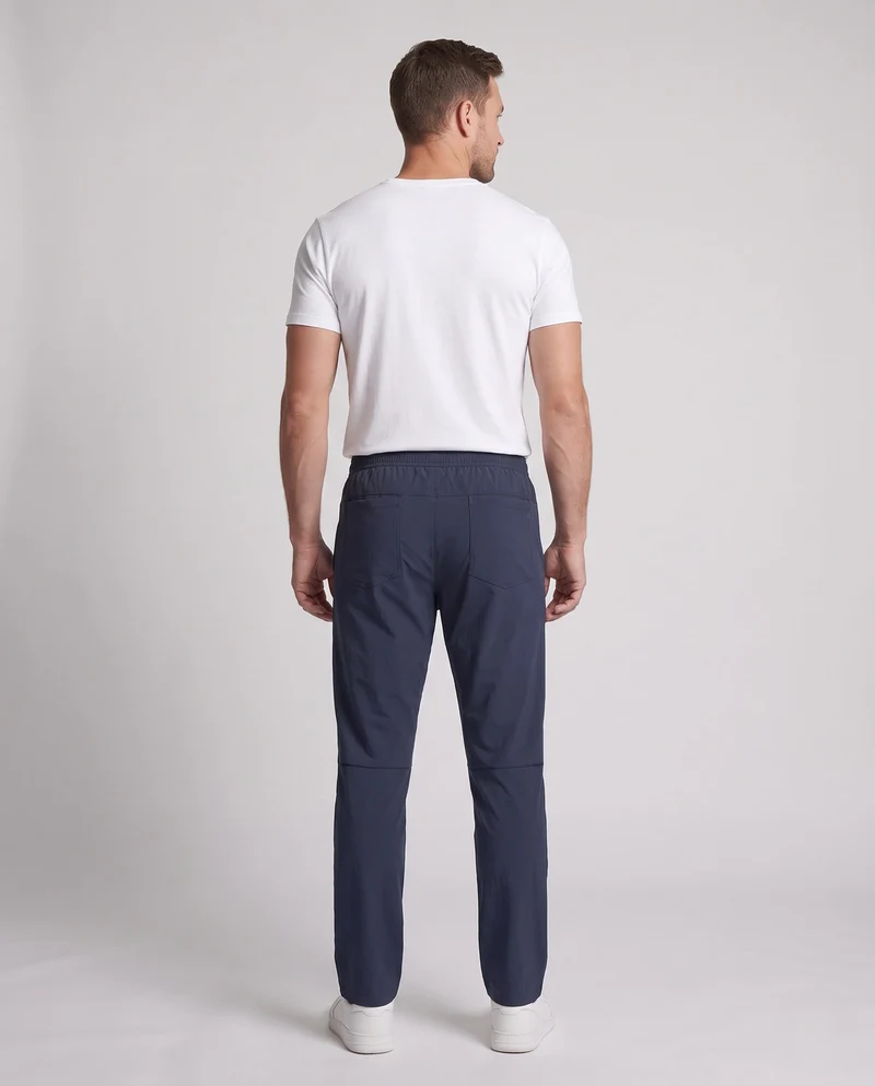 Herren Travel-Cargohose mit elastischem Bund, wasserabweisendem Microfaser & verdeckten Reißverschlusstaschen Nord Taschen