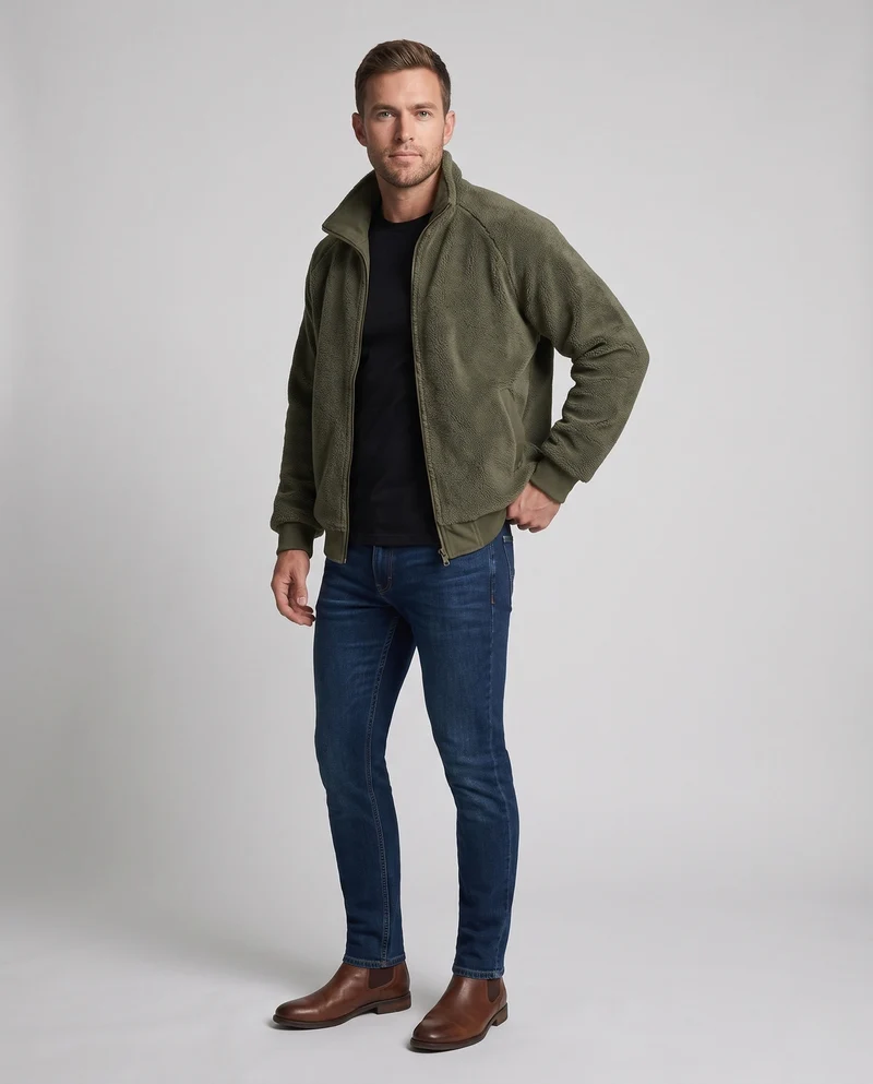 Herren Thermo-WendNord Taschenomber mit dicker Teddyfleece-Innenseite & robustem Canvas-Außenmaterial Nord Taschen