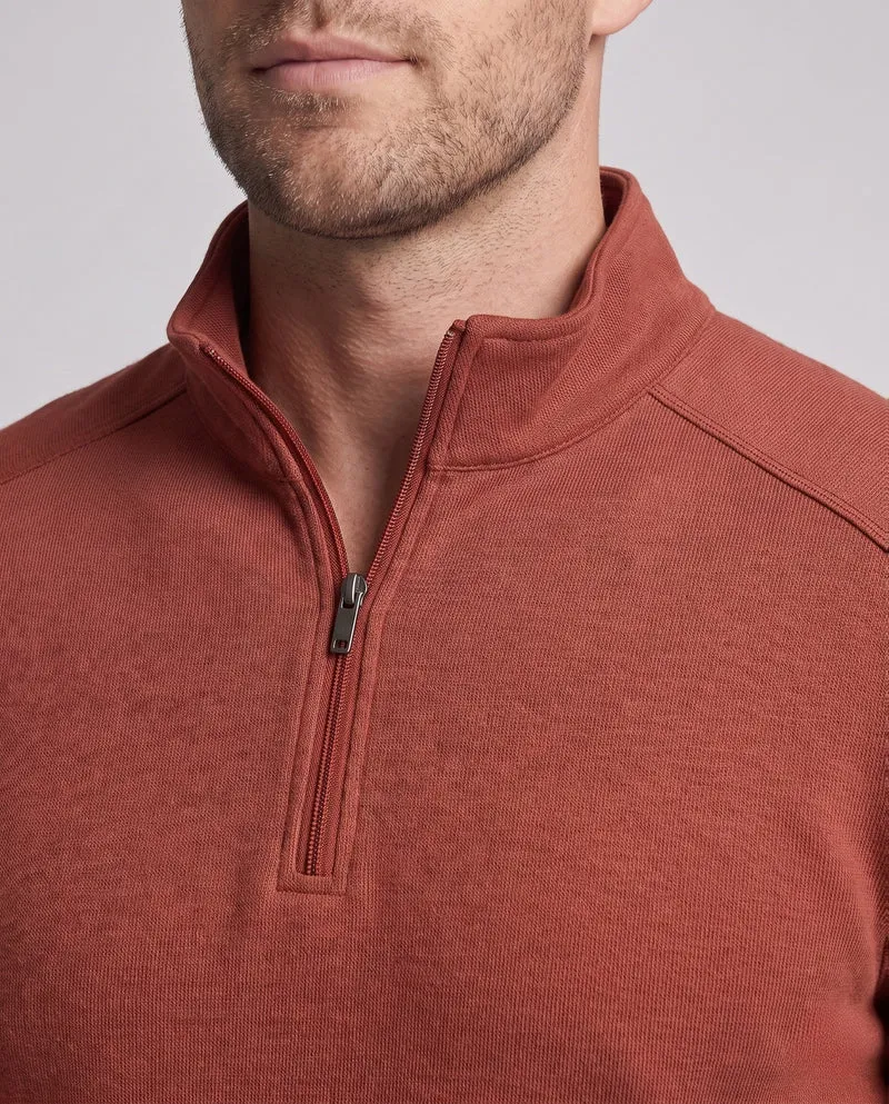 Herren Thermo-Halbzip-Pullover mit Fleece-Innenfutter und Stehkragen Nord Taschen