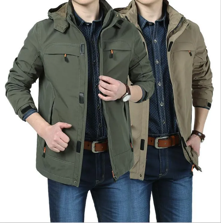 Herren Moderne Softshell-Fieldjacke mit Kapuze, atmungsaktivem Stretch und Organizer-Taschen Nord Taschen