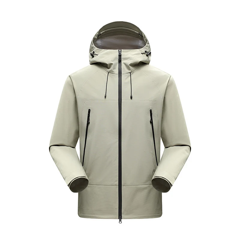 Herren Minimalistische technische dreilagige Softshelljacke mit versiegelten Nähten und wasserdichtem Frontreißverschluss Nord Taschen