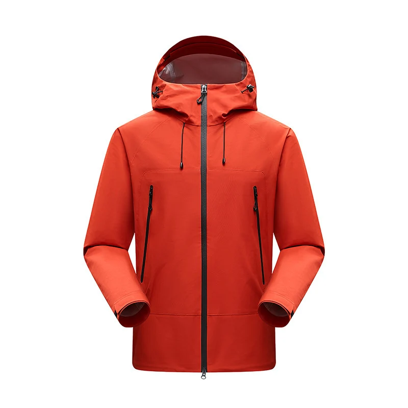 Herren Minimalistische technische dreilagige Softshelljacke mit versiegelten Nähten und wasserdichtem Frontreißverschluss Nord Taschen