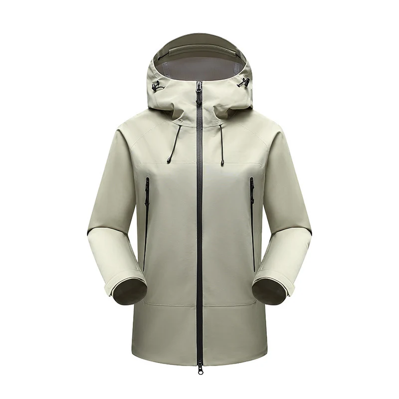 Herren Minimalistische technische dreilagige Softshelljacke mit versiegelten Nähten und wasserdichtem Frontreißverschluss Nord Taschen