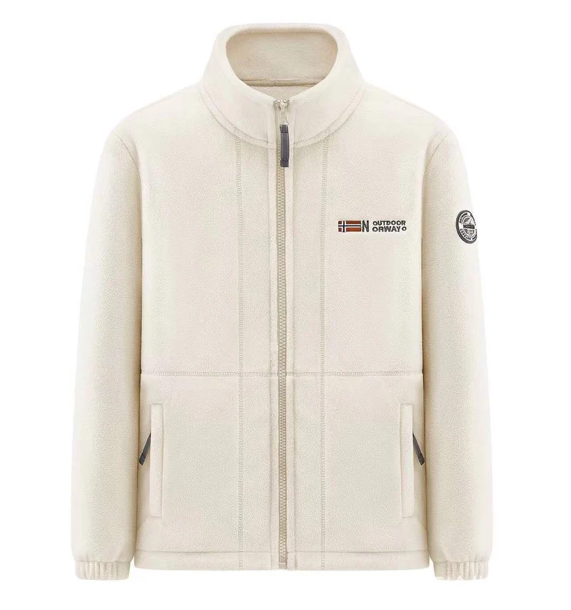 Herren Mikrofleece-Quiltjacke mit Stehkragen, elastischen Bündchen und verdeckten Eingrifftaschen Nord Taschen
