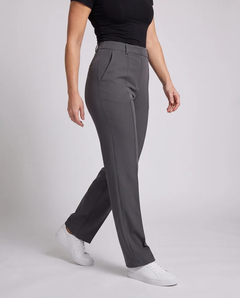 Damen Elegante und Lässige Hochgeschnitte Hosen Nord Taschen
