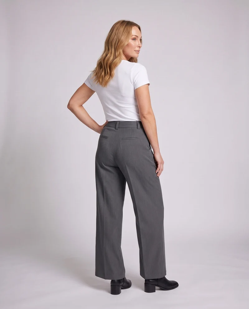 Damen Elegante Weite Beinhosen Nord Taschen