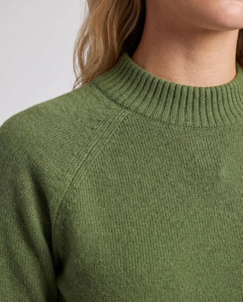 Damen Feinstrickpullover mit kurzem Stehkragen, weicher Kaschmir‑Optik und kastiger Silhouette Nord Taschen