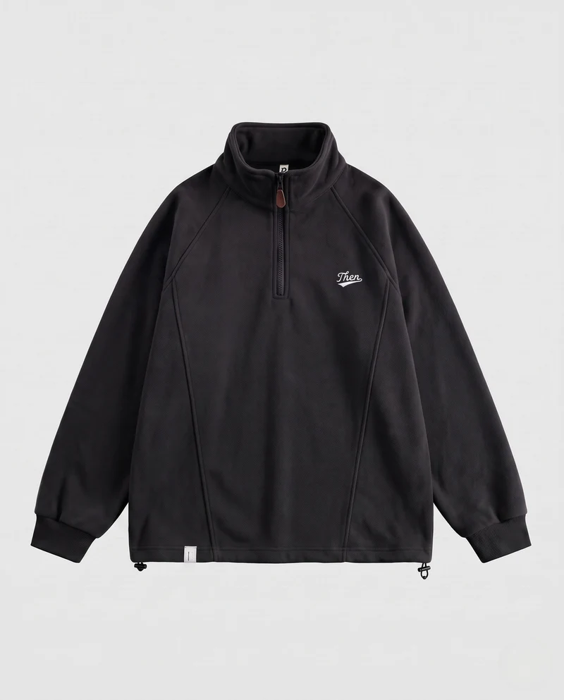 Damen Sport-Fleece-Pullover mit Stehkragen Nord Taschen