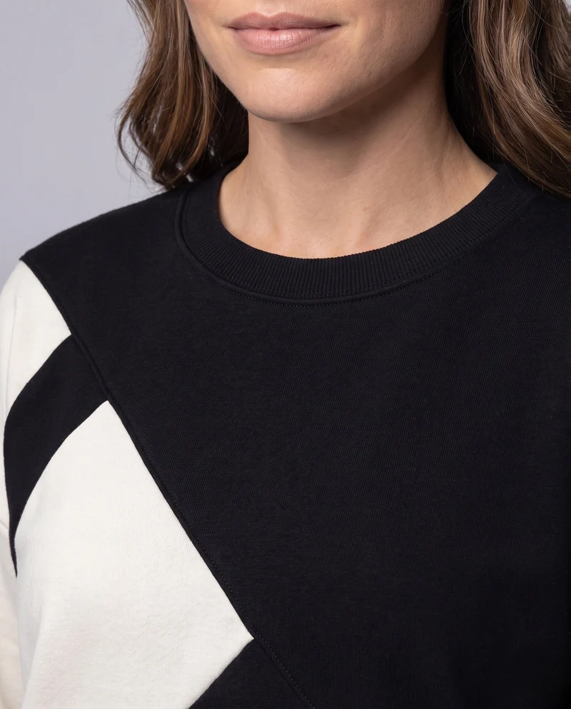 Damen Stylischer Oversized Pullover Nord Taschen