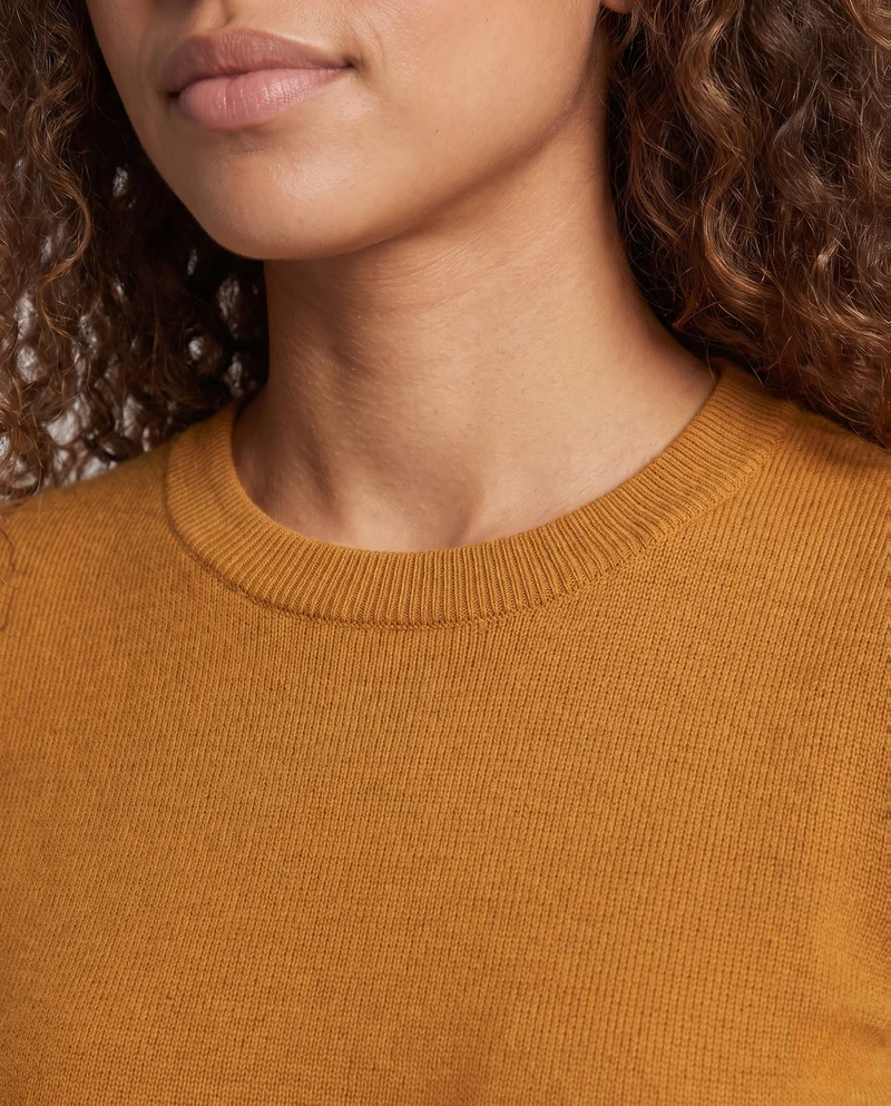 Damen Feiner Kaschmirpullover mit Rundhalsausschnitt Nord Taschen