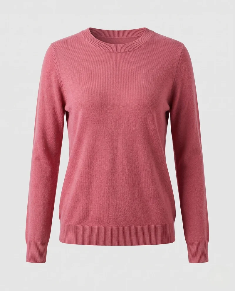 Damen Feiner Kaschmirpullover mit Rundhalsausschnitt Nord Taschen