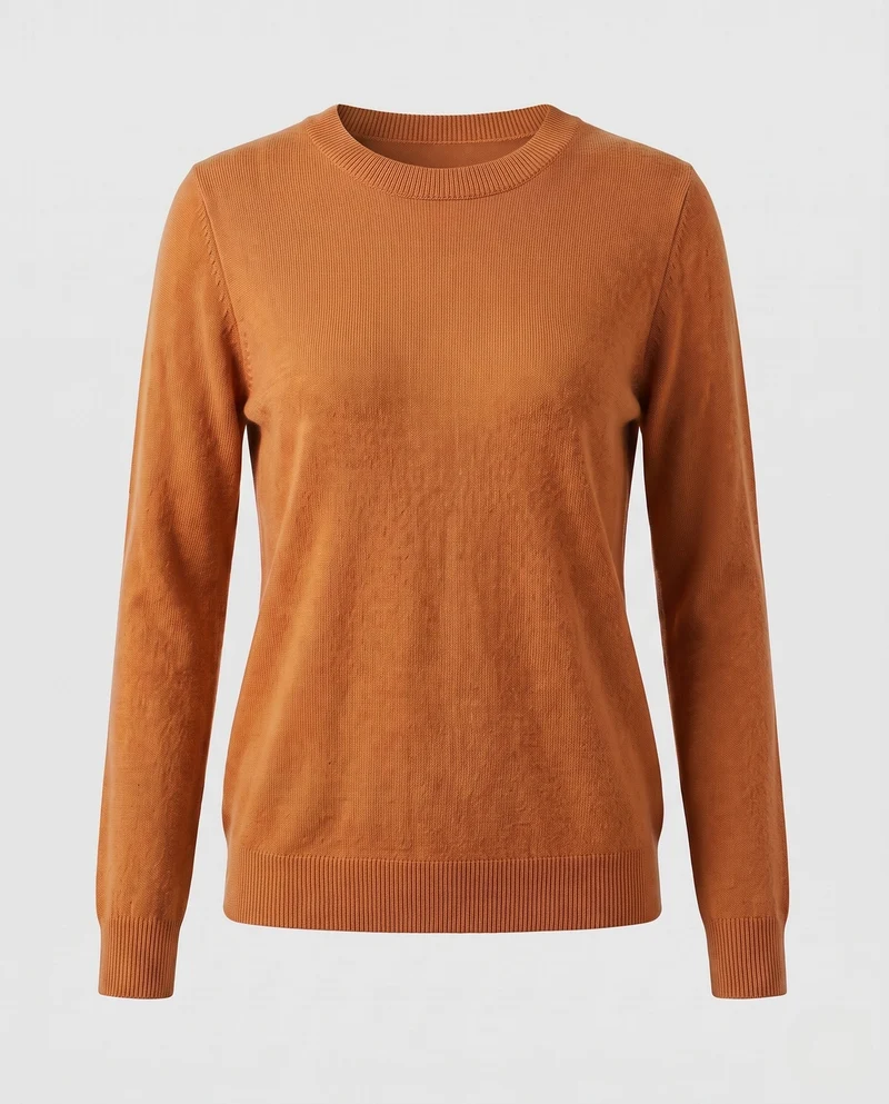 Damen Feiner Kaschmirpullover mit Rundhalsausschnitt Nord Taschen