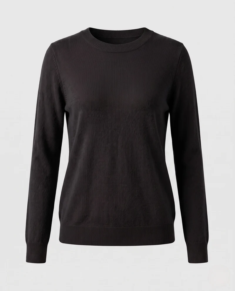 Damen Feiner Kaschmirpullover mit Rundhalsausschnitt Nord Taschen