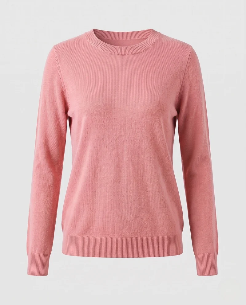 Damen Feiner Kaschmirpullover mit Rundhalsausschnitt Nord Taschen