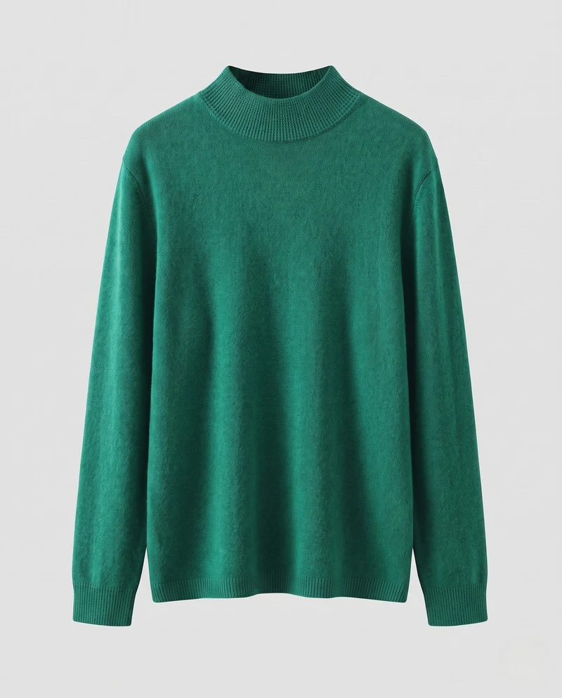 Damen Feiner Kaschmir‑Mix Stehkragenpullover in leichter Feinstrick‑Qualität Nord Taschen