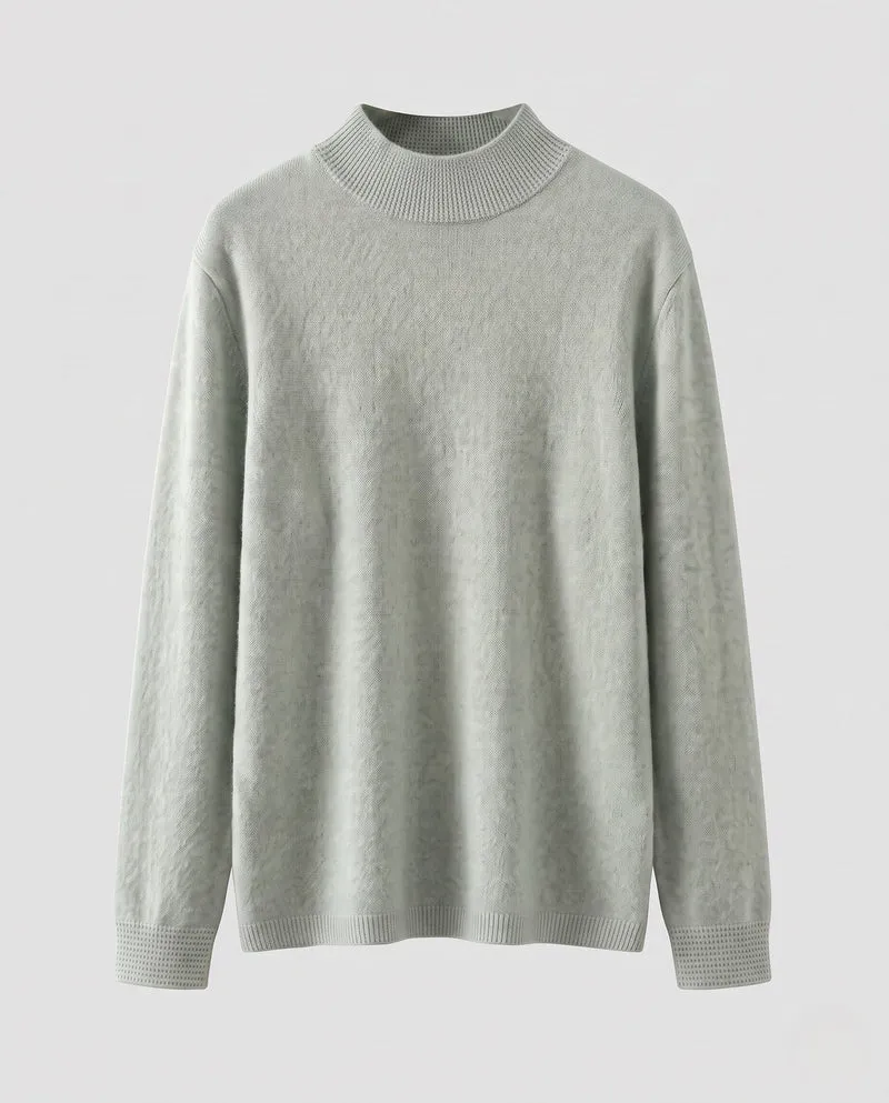 Damen Feiner Kaschmir‑Mix Stehkragenpullover in leichter Feinstrick‑Qualität Nord Taschen