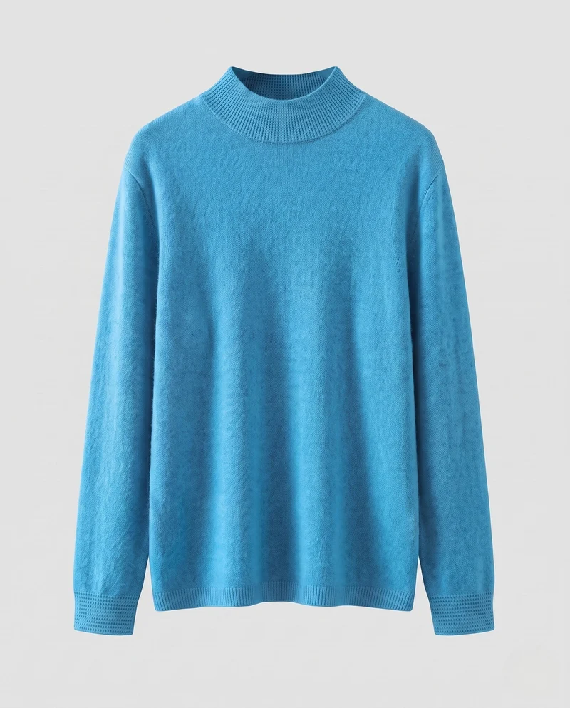 Damen Feiner Kaschmir‑Mix Stehkragenpullover in leichter Feinstrick‑Qualität Nord Taschen