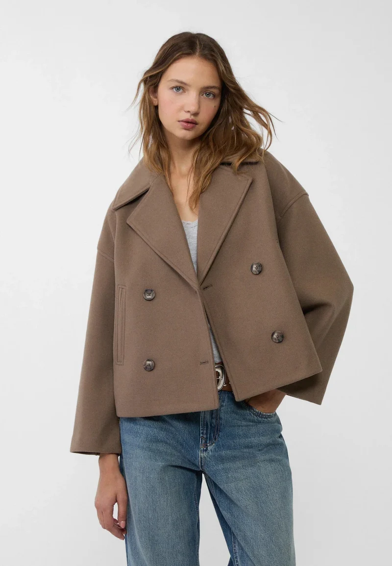 Zweireihige Kurze Jacke