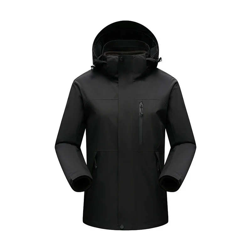 Herren Wasserabweisender Winterparka mit abnehmbarer Kapuze und getapten Nähten Nord Taschen